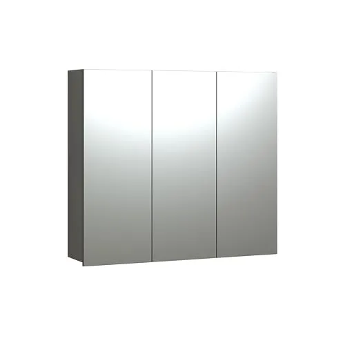 trendteam smart living PureBliss Spiegelschrank - Eleganter Spiegelschrank in Anthrazit/Evoke Eiche mit 9 Fächern und 6 Einlegeböden – perfekt für eine stilvolle und platzsparende Lösung in jedem Badezimmer.