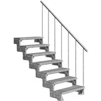 Dolle Außentreppe Gardentop 7 Gitterroststufen 80 cm von DOLLE