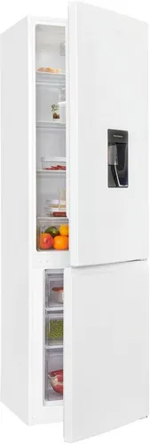 Exquisit KGC265-70-WS-040D Stand Kühl-Gefrierkombination - Kühlschrank mit 260 L Volumen, 55 cm breit und integriertem Wasserspender - ideal für kompakte Küchen und frische Erfrischungen.