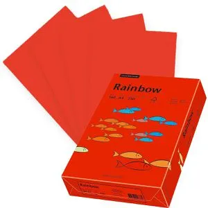 Papyrus Kopierpapier Rainbow 88042483, A4, 160g/qm, intensivrot, 250 Blatt