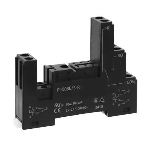 1TE Hutschienen DIN-Relaisfassung Stecksockel für 5mm Printrelais Schraubklemmen