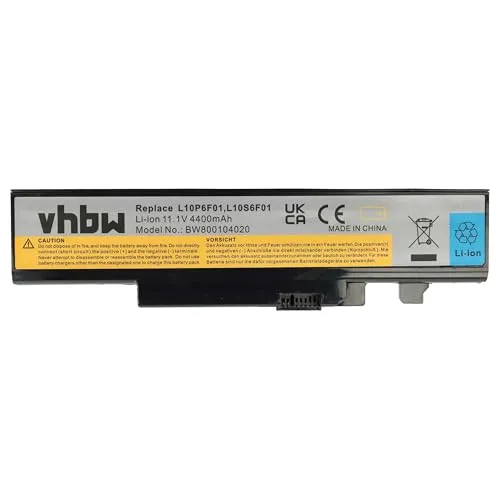 vhbw Akku kompatibel mit Lenovo IdeaPad Y570D, Y570M, Y570N, Y570NT, Y570P Notebook (4400 mAh, 11,1 V, Li-Ion)