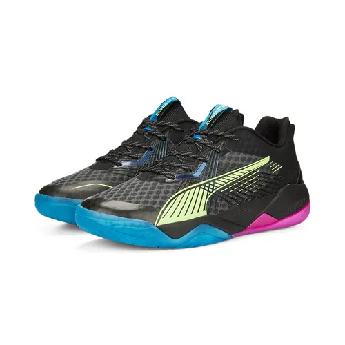 PUMA Eliminate Power Nitro II Hallenschuhe - Herren-Sportschuhe mit NITRO-Schaum für optimale Dämpfung und PWRPLATE-Technologie für maximale Stabilität – perfekt für explosive Bewegungen auf dem Spielfeld.