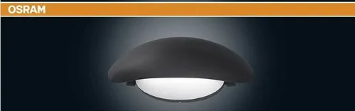 Osram LED Wandleuchte Endura Style Cover 12W dunkelgrau warmweiß IP44