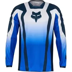 FOX 180 Lean Motocross Jersey Blau XL für Männer - Hochwertiges Motocross Jersey aus feuchtigkeitsableitendem Gewebe für optimalen Tragekomfort. Mit Lüftungspanels für beste Atmungsaktivität und Mesh-Kragen für eine perfekte Passform. Ideal für den sportlichen Einsatz.