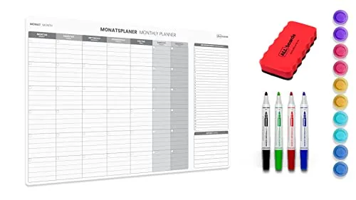 ALLboards Magnetischer Monatsplaner 90x60cm