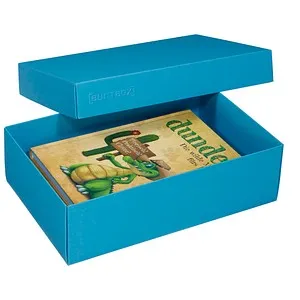 BUNTBOX 2 L Geschenkboxen 3,6 l blau 26,6 x 17,2 x 7,8 cm in blau von BUNTBOX