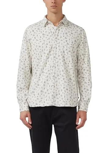 Hemd Langarm mit Peanuts® Print - Herrenhemd mit langem Arm und coolem Peanuts® Print, ideal für lässige Anlässe und mit liebevollen Details wie Stickerei und Kontrast-Details.