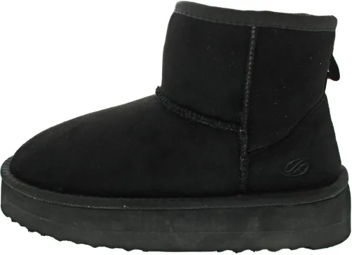 Dockers by Gerli Damen Stiefelette gefüttert Schwarz, Schuhgröße: EUR 37 - Wanderschuhe mit rutschhemmender Laufsohle und kuscheligem Warmfutter, ideal für kalte Wintertage und trendig zugleich.