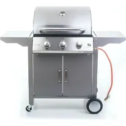 G21 Oklahoma BBQ Premium Line 3-Flammen-Gasgrill + Druckminderventil - Grau