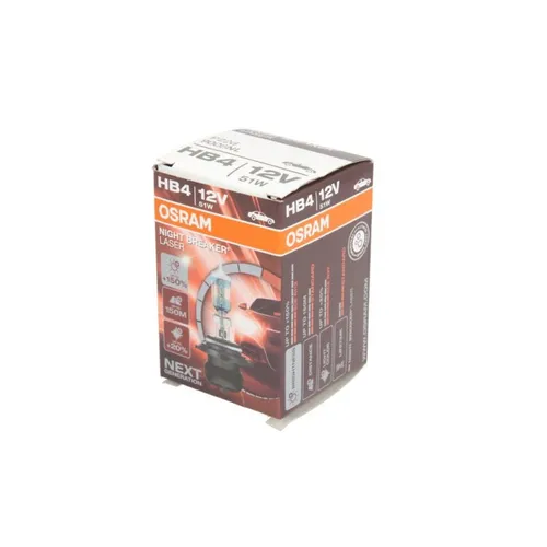 Glühlampe Halogen OSRAM HB4 Night Breaker Laser 12V, 51W, 1 Stück