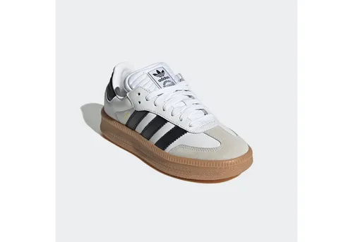 adidas Originals SAMBA XLG KIDS SCHUH - Sneaker für Kinder in Weiß, Größe 38 EU - Sneaker in Cloud White/Core Black/Gum, ideal für den Alltag und Freizeitaktivitäten, mit Schnürsenkeln für optimalen Halt.