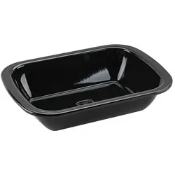 Dr. Oetker Dessert- & Auflaufform - Ideal für köstliche Aufläufe, Schwarz (B)28 x (T)21 cm - Auflaufformen aus emailliertem Stahl, ideal für die Zubereitung und Präsentation von Desserts und Aufläufen, handreinigung empfohlen.