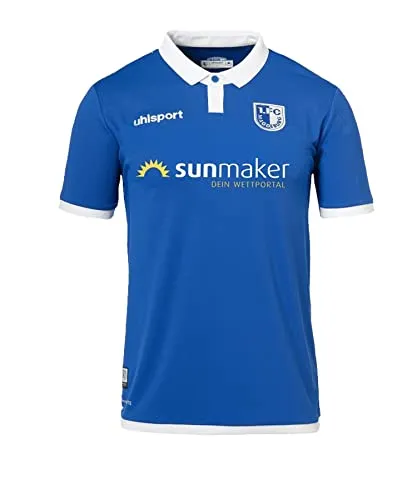 Produktbild uhlsport Herren Trikot FCM 19/20 KA Home Trikot, azurblau/Weiß, XXL, 1003385011130