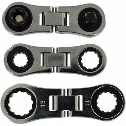 Busching Ratschenschlüsselsatz MiCRO Faltbar 3-teilig (100887)