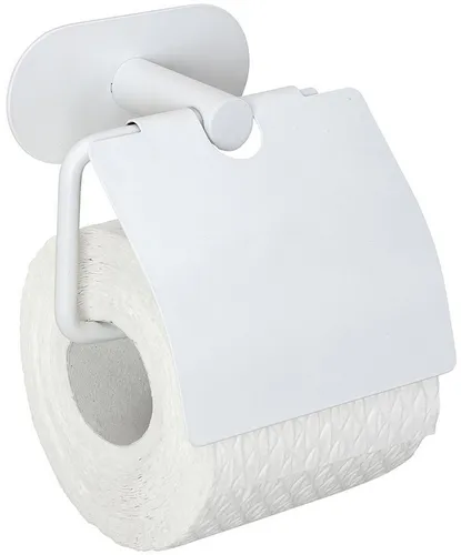 WENKO Toilettenpapierhalter Turbo-Loc® Orea mit Deckel – Edelstahl, ohne Bohren - Eleganter Toilettenpapierhalter aus rostfreiem Edelstahl für mühelose Montage ohne Bohren. Das matte Design verleiht Ihrem Bad eine stilvolle Note und sorgt für einfachen Zugriff auf das Toilettenpapier.