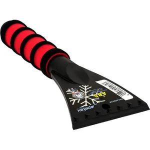 Petex Eiskratzer 45020000, farbig sortiert - Eiskratzer & Schneebürste, stabiler Kunststoffschaber mit ergonomischem Softgriff für müheloses Eiskratzen, Lieferung in blau oder rot.