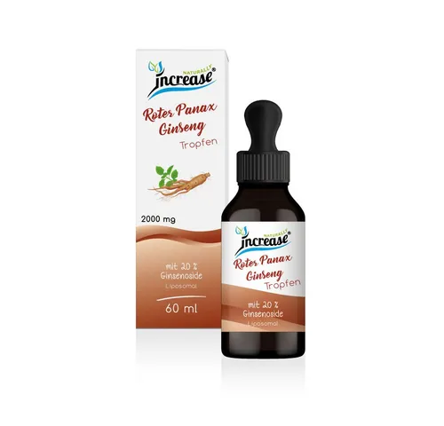 Liposomale Roter Panax Ginseng Tropfen hochdosiert - 60.000mg pro Packung - Hochdosierte Tropfen mit natürlichem Roter Panax Ginseng, ideal für die tägliche Unterstützung. Einfach in Flüssigkeiten mischen und genießen! Enthält 60 ml für bis zu 60 Portionen.