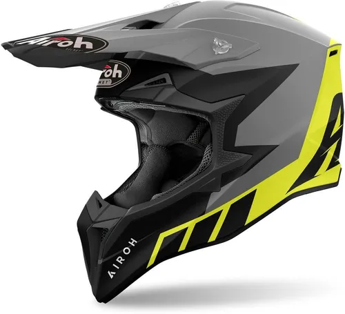Airoh Wraaap Reloaded Motocross Helm XL - Motorradhelme mit EPS-Doppelsystem und ASN-Technologie für maximale Sicherheit und Komfort beim Motocross.