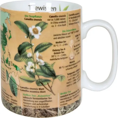 TASSE BECHER WISSENSBECHER TEEWISSEN 490 ML VON KÖNITZ NEU OVP