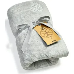 Liebenstein Saunatuch 70 x 200 cm - 625 g/m2 hellgrau - Handtücher aus 100% samtweicher premium Baumwolle für ein besonders weiches Hautgefühl. Ideal für Sauna und Dusche, mit modernster Webtechnik für hohe Qualität.