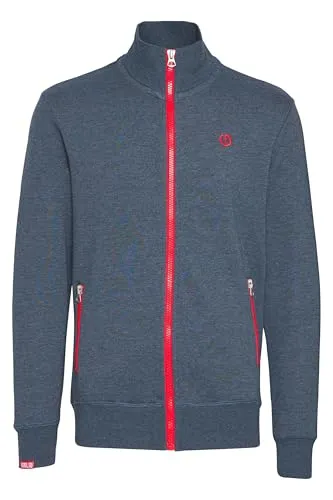 Solid SDBennTrack Herren Sweatjacke mit Reißverschluss - Sweatshirts für Herren, komfortable Baumwollmischung mit hochabschließendem Kragen, ideal als lässige Jacke für jede Jahreszeit.