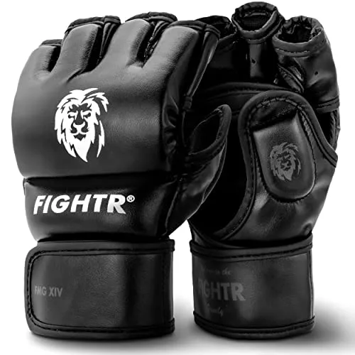 FIGHTR® Profi MMA Handschuhe für Kickboxen & Grappling - Hochwertige MMA Handschuhe mit ergonomischem Design für optimalen Sitz und Stabilität im Handgelenk. Ideal für Training und Sparring – inklusive Tragetasche für einfachen Transport.