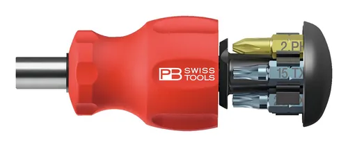 PB Swiss Tools Magazin-Bithalter Stubby - PB 8453 - Praktischer Magazin-Bithalter für schnelles Wechseln, ideal für Profis und Heimwerker, Kategorie: Werkzeug-Sets.