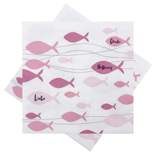 Papierservietten Pink von Unbekannt