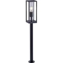 SellTec Pollerleuchte EMIL, anthrazit - Outdoor Pollerlampe, IP44 spritzwassergeschützt und individuell bestückbar mit E27 LED Leuchtmittel für stilvolle Akzente im Garten.