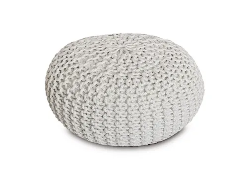 Amagohome Strickhocker Pouf Ø45 oder 55cm – Recycelte Baumwolle - Stylischer Strickhocker aus 100% recycelter Baumwolle, handgefertigt in Grobstrick-Optik. Ideal als Sitzgelegenheit oder Fußablage, in zwei Größen und vielen Farben erhältlich.