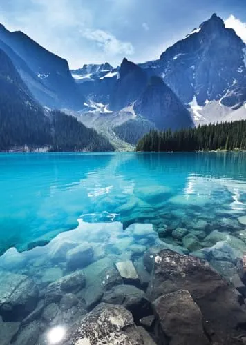 Nathan - Puzzle 1000 Teile - Blaue Berge Massiv - Erwachsene und Kinder ab 14 Jahren - Hochwertiges Puzzle - Perfekte Integration - Escape Collection - 12000913