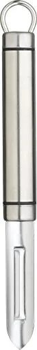 KitchenCraft Professional Kartoffelschäler, Edelstahl, Gemüseschäler, Aufhängeloch, 20,5 cm