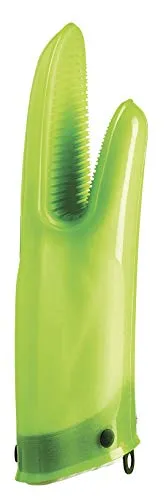 MASTRAD Gant Orka TEX Ofenhandschuh - Ofenhandschuh aus Silikon und Baumwolle mit rutschfesten Rillen für hohe Sicherheit und Komfort. Waschbar und beidhändig, ideal für sicheres Kochen und Backen.