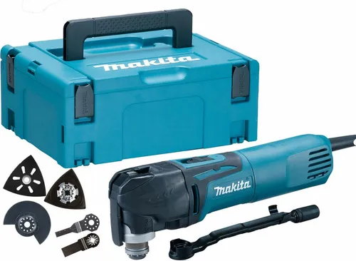 Makita Multitool TM3010CX5J - Vielseitiges Multifunktionswerkzeug - Multifunktionswerkzeuge, leicht und handlich mit nur 205 g für einfaches Arbeiten in engen Bereichen.