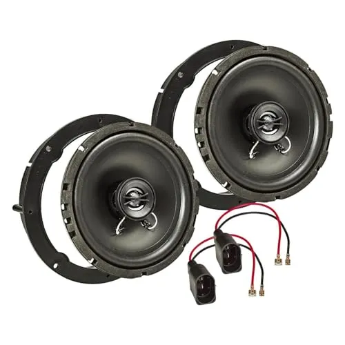 tomzz Audio 4057-011 TA16.5-Pro Lautsprecher Einbau-Set kompatibel mit VW Golf 6 Touran New Beetle EOS 165mm Koaxial System