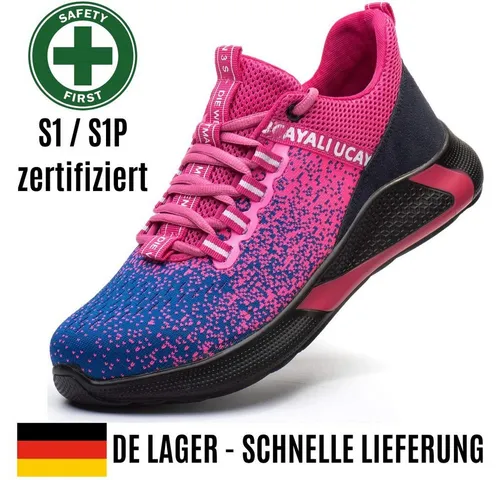 IRON FORCE S1 / S1P oder SBP - jeweils CE ISO zertifizierter Sicherheitsschuh (durchtrittsicher, bequem, leicht, rutschfest, atmungsaktiv) Stahlkappenschuhe Arbeitsschuhe Berufsschuhe sportlich elegant