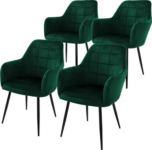 ML-DESIGN Ergonomischer Esszimmerstuhl Dunkelgrün