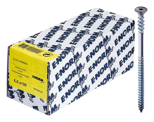 E-NORMpro Justierschraube galvanisch verzinkt 6 x 100 mm - (VPE: 100 Stück)