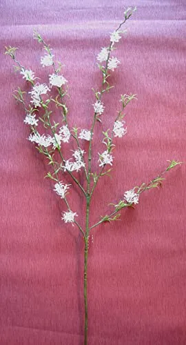 schenken und wohnen Künstlicher Dekozweig grün-Weiss mehrtriebig ca. 120 cm