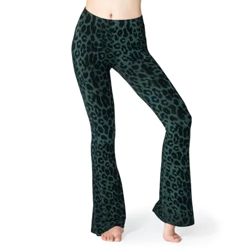PANASIAM Leggings Leo with Flare, Petrol, S in petrol von PANASIAM