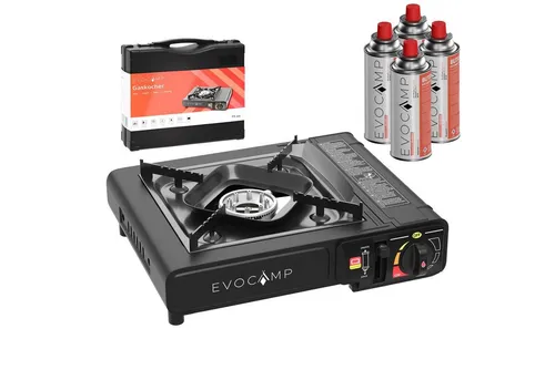EVOCAMP Gaskocher 1-flammig mit Piezozündung