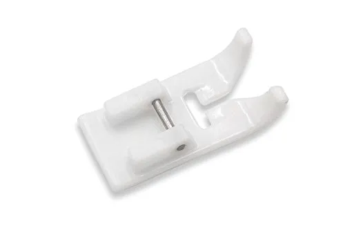 vhbw Antihaftfuß/Gleitfuß für Nähmaschinen mit 5 mm Stichbreite - Nähfuß, PTFE