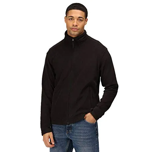 Regatta TRF570 Klassische Herren-Fleecejacke - grau - Funktionsjacke aus Symmetry-Fleece, schnelltrocknend und besonders weich, ideal für Outdoor-Aktivitäten. Mit verstellbarem Gummizug und 2 Reißverschlusstaschen.