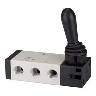 RIEGLER 115965-514.1001 5/2-Wegeventil mit Handhebelbetätigung - Pumpenzubehör mit hoher Langlebigkeit und Flexibilität, ideal für präzise Steuerung von Druckluftanwendungen.