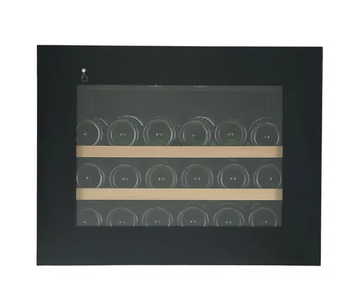Wolkenstein EWTS64-28ED Einbau Weintemperierschrank - Weinkühlschränke mit Platz für 28 Flaschen, 2 Holzböden und elektronischem Thermostat für optimale Lagerbedingungen.