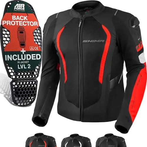 SHIMA MESH PRO 2.0 Motorradjacke Herren mit Protektoren von Shima