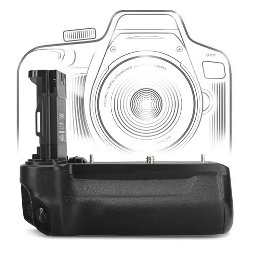 CELLONIC Batteriegriff BG-R10 kompatibel mit Canon EOS R5, EOS R6, EOS R6 Mark II Akkugriff für LP-E6N, LP-E6NH Battery Grip - Kamera Hochformatgriff, Multifunktions Handgriff, Vertical Grip