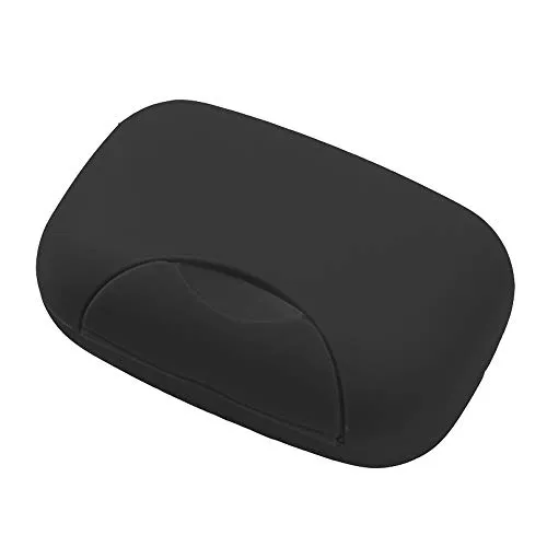 Kreative Seifenbox für unterwegs, handgefertigt, Seifendose Seifenkiste für Reise, mit Verschluss Schwarz (Schwarz)