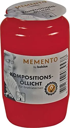 bolsius Kompositions-Öllicht Nr. 3 in rot von Bolsius